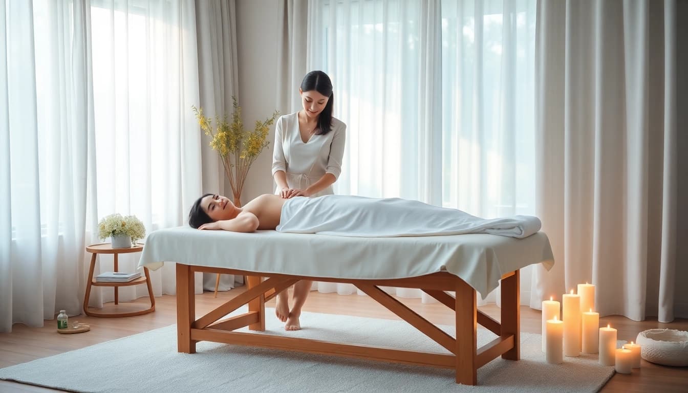 아늑한 가정 환경에서 오산출장마사지의 치유의 손길을 경험하며 이완과 안정을 촉진합니다.