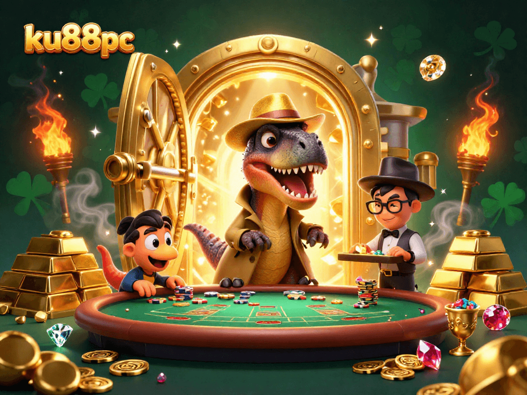 Experience thrilling action at ku88pc as a velociraptor card counter tries to win big at blackjack.