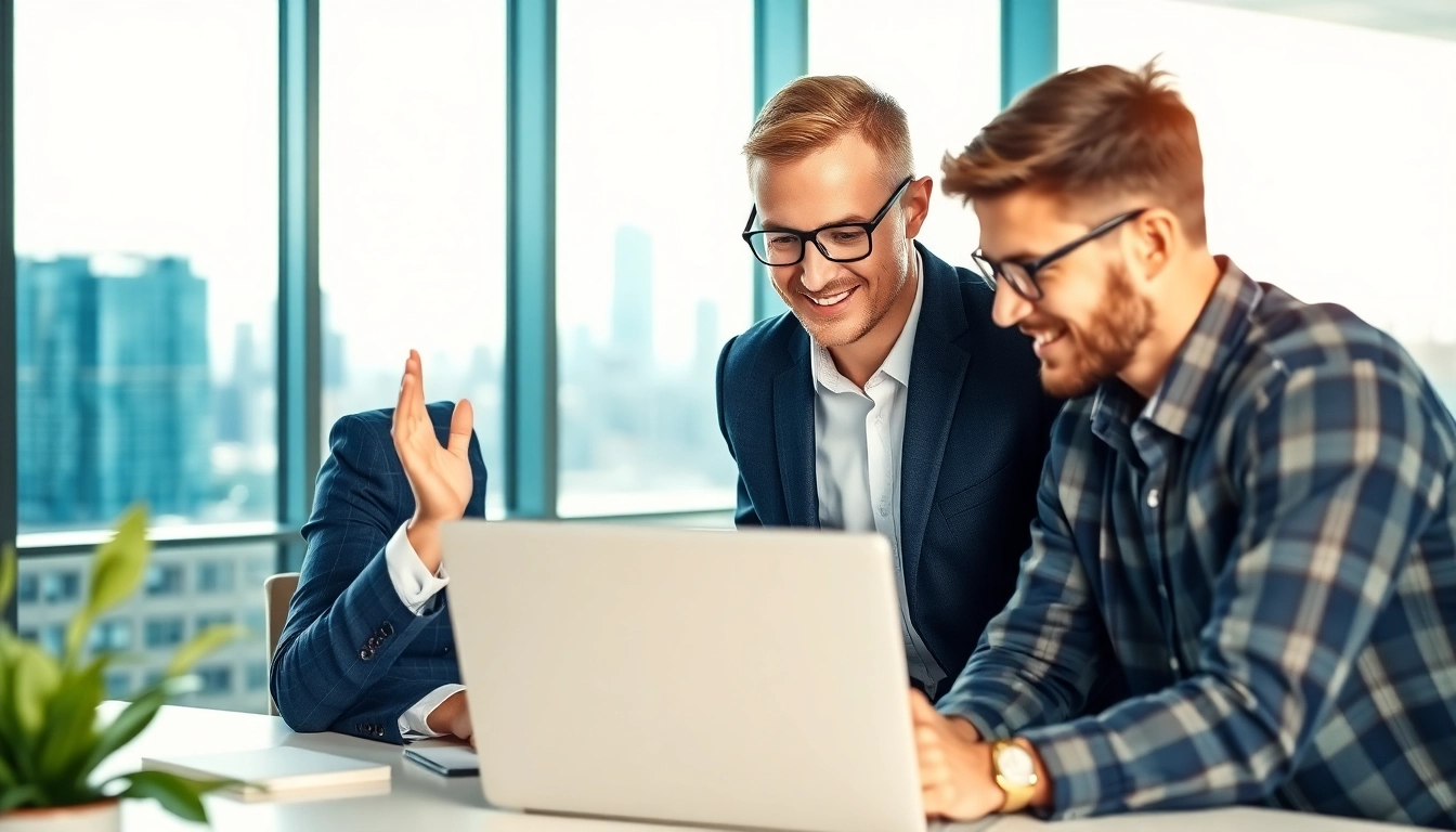 Headhunter Ingenieure präsentieren innovative Lösungen im Recruiting. Stimmungsvolle Büroumgebung ist sichtbar.