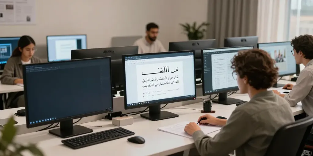 Erleben Sie Arabisch lernen in Marokko: Multimediales Lernumfeld mit interaktiven Ressourcen.