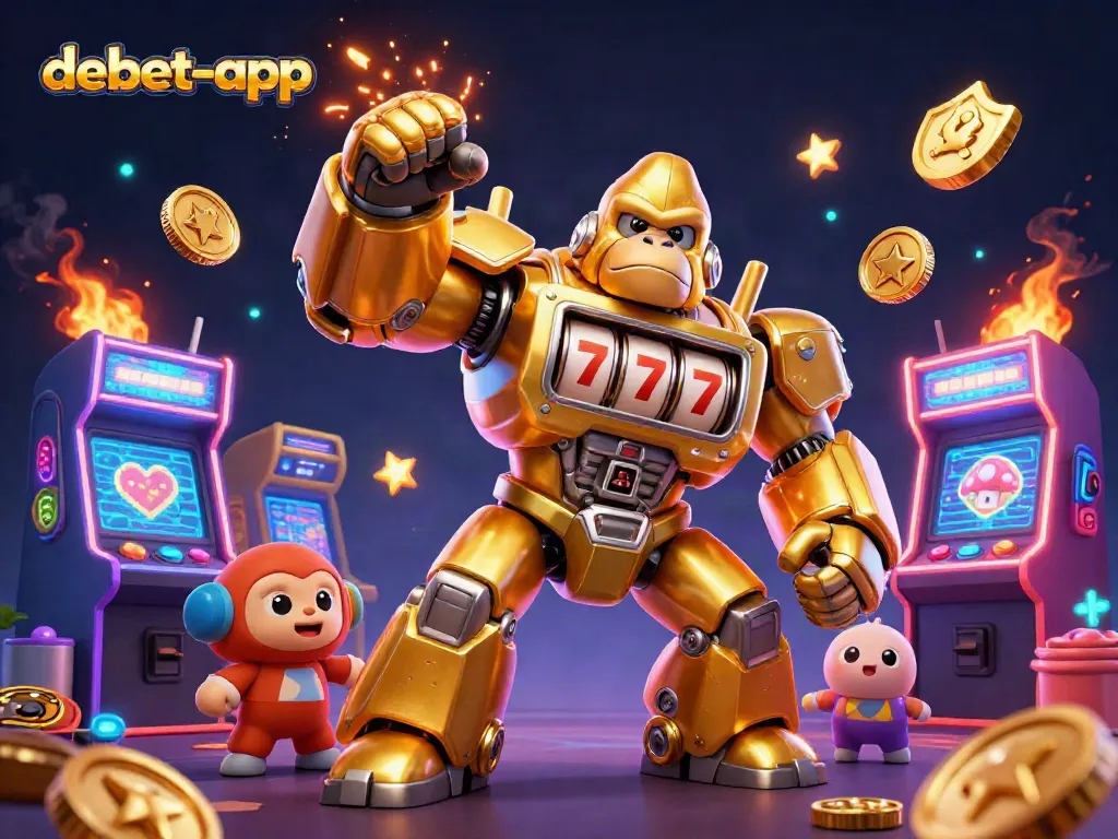 Experience thrilling gameplay action with debet-app's dynamic gambling interface featuring unique 3D characters.