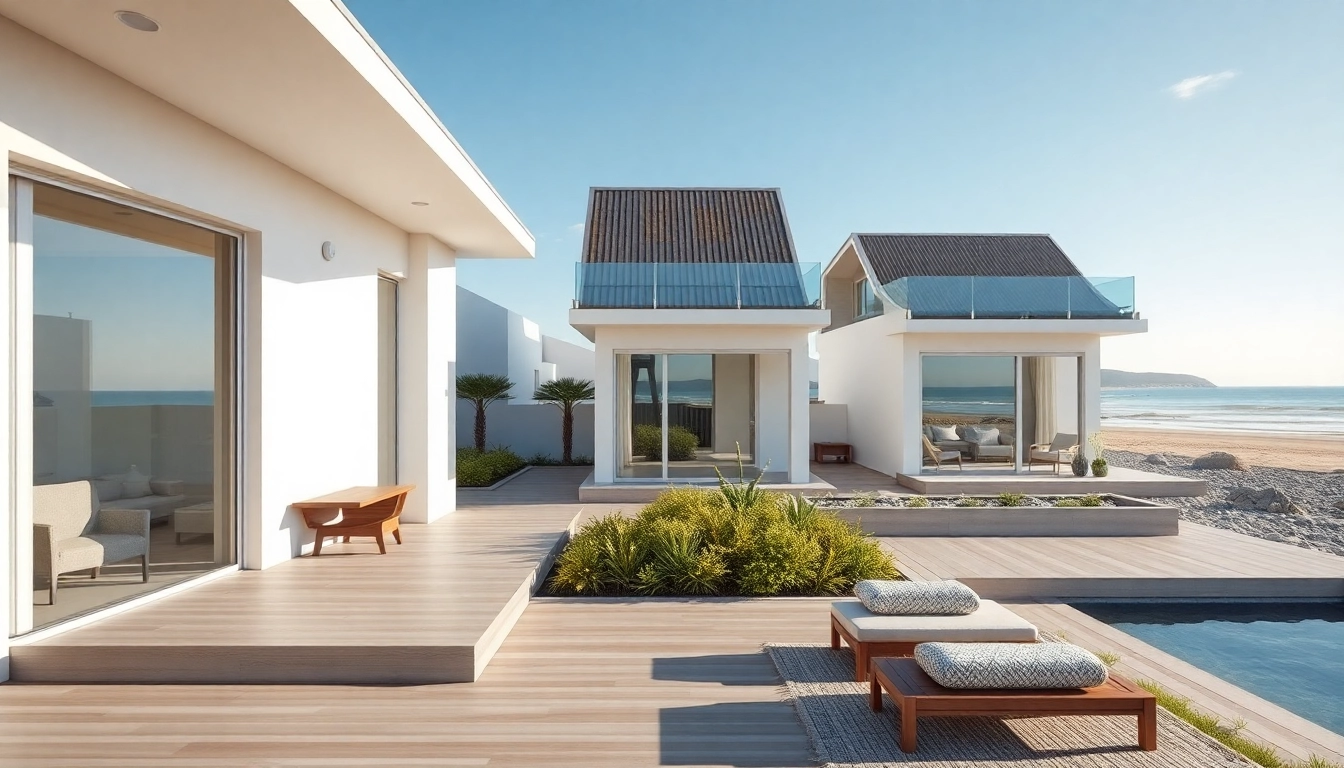 Haus kaufen Nordzypern: Stilvolle Häuser mit Blick auf das Meer in Nordzypern.