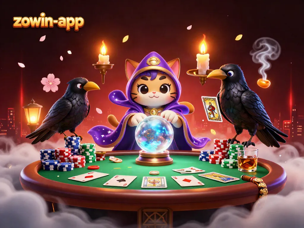 Engage with the zapp of action at zowin-app featuring mystical symbols and gaming elements.