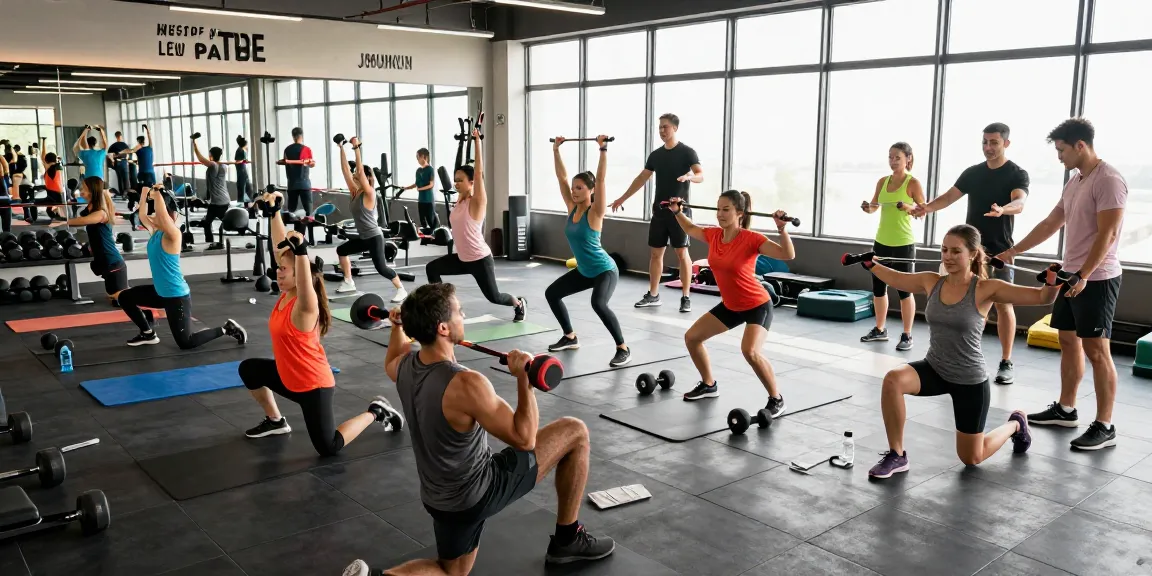 Krafttraining in der Selliza Shop Fitnessgemeinschaft mit motivierenden Trainern und aktiven Teilnehmern