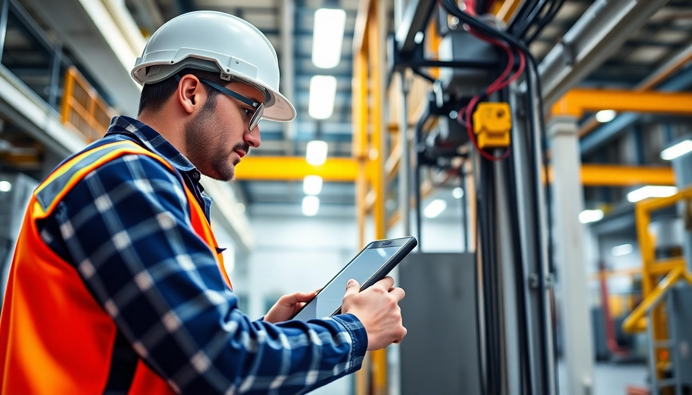 Conducting BGV A3 inspection with a focus on safety standards in electrical installations.