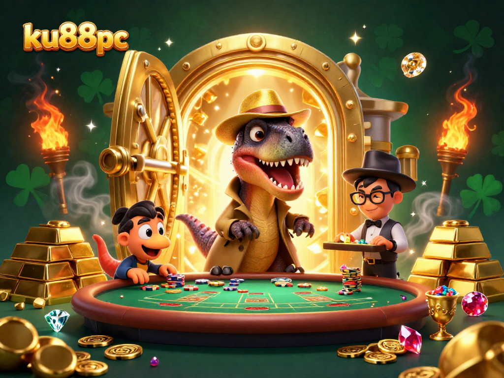 Experience thrilling action at ku88pc as a velociraptor card counter tries to win big at blackjack.