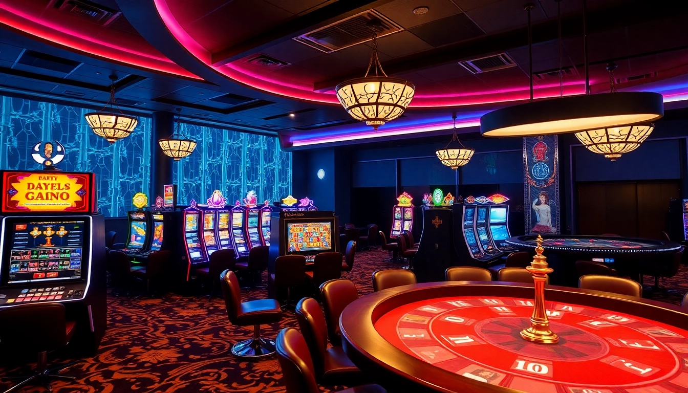 Erlebe spannende Spiele in Casinos ohne Lizenz, mit bunten Lichtern und aufregender Atmosphäre.