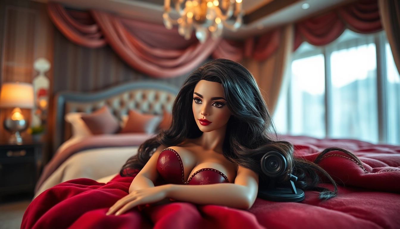 Entdecken Sie die Liebe Dolls in einem eleganten Schlafzimmer mit stilvollem Ambiente und detailreicher Gestaltung.