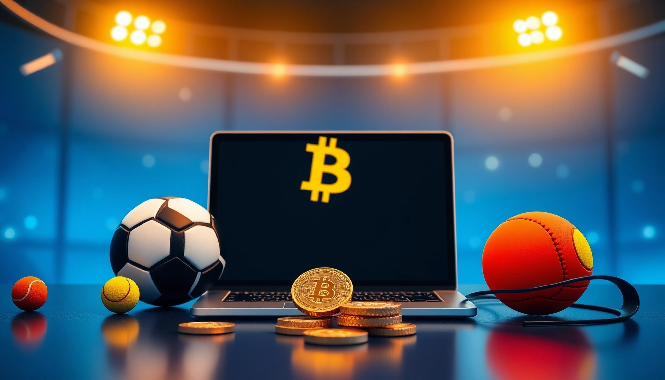 Erleben Sie Online-Sportwetten mit Bitcoin durch ein aufregendes digitales Wett-Szenario.