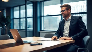 Headhunter Oberhausen berät qualifizierten Kandidaten in einem modernen Büro.