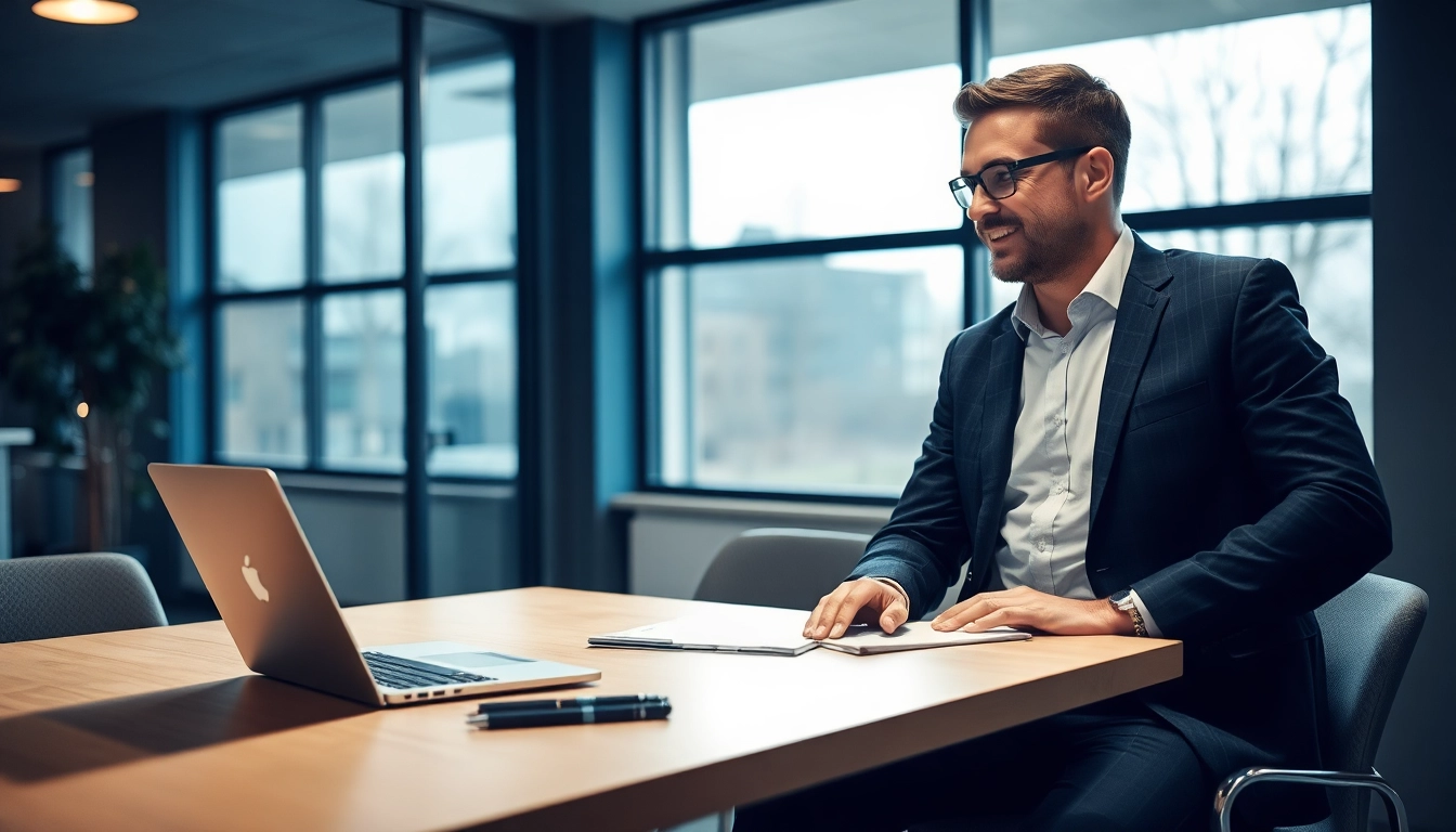 Headhunter Oberhausen berät qualifizierten Kandidaten in einem modernen Büro.