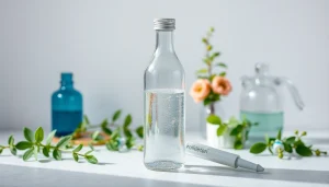 Kolloidales Silber kaufen in reinster Form - Flasche mit silberner Lösung und hochwertigem Design.