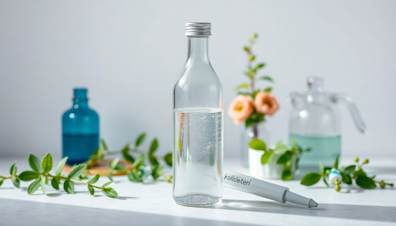 Kolloidales Silber kaufen in reinster Form - Flasche mit silberner Lösung und hochwertigem Design.