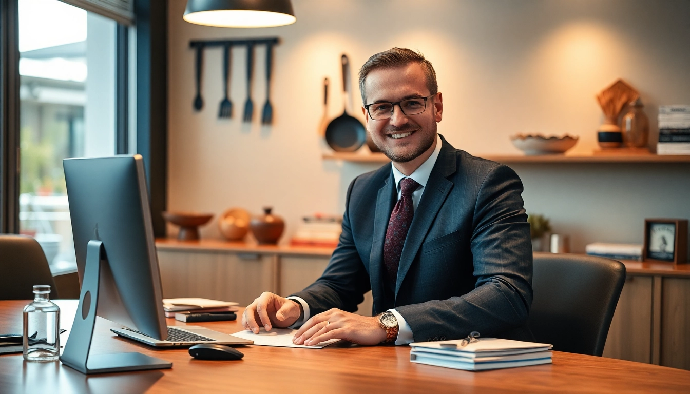 Headhunter Gastronomie berät potenzielle Kandidaten in einem modernen Büro.