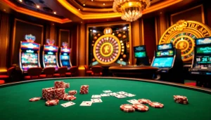 Experience exhilarating gaming at https://bong99.pro/ with a luxurious poker table and stunning slot machines.