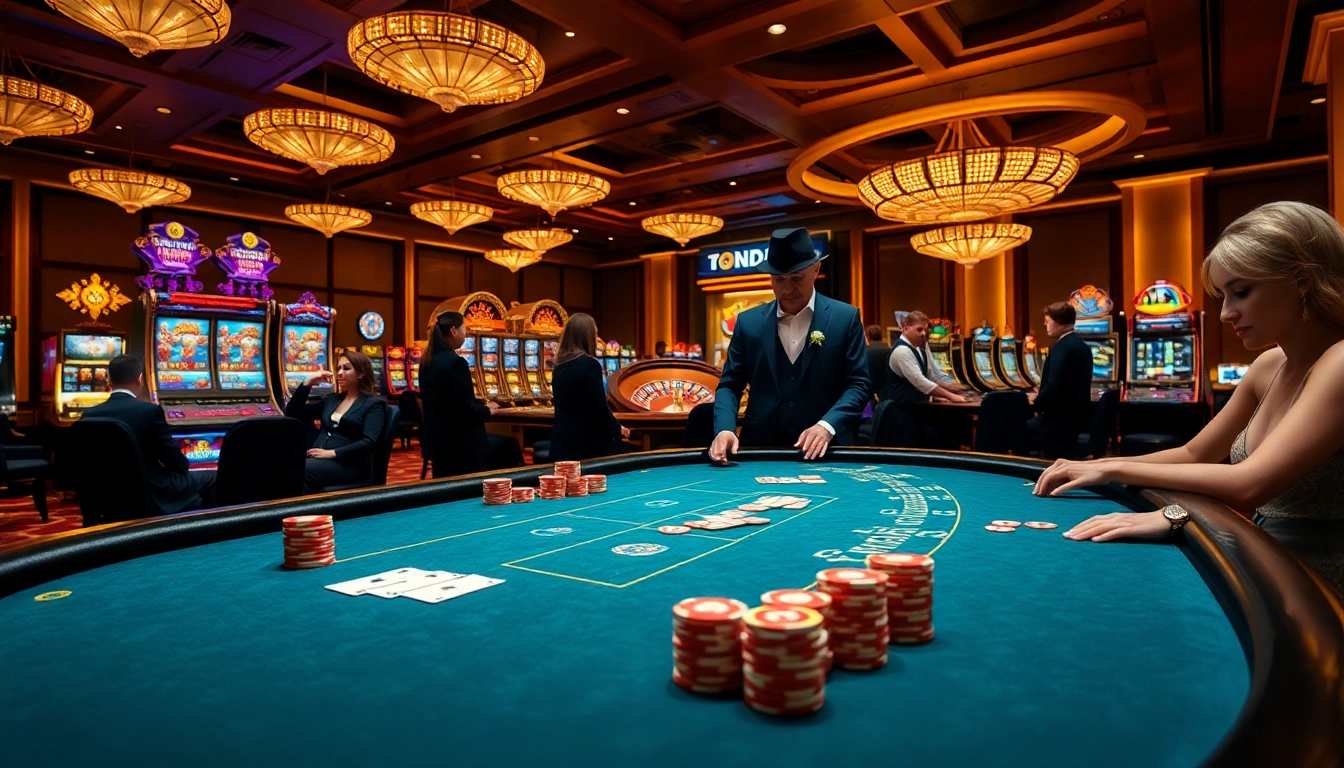 Experience the thrill of https://tg88com.host/ with an exciting casino environment full of poker chips and vibrant gaming action.