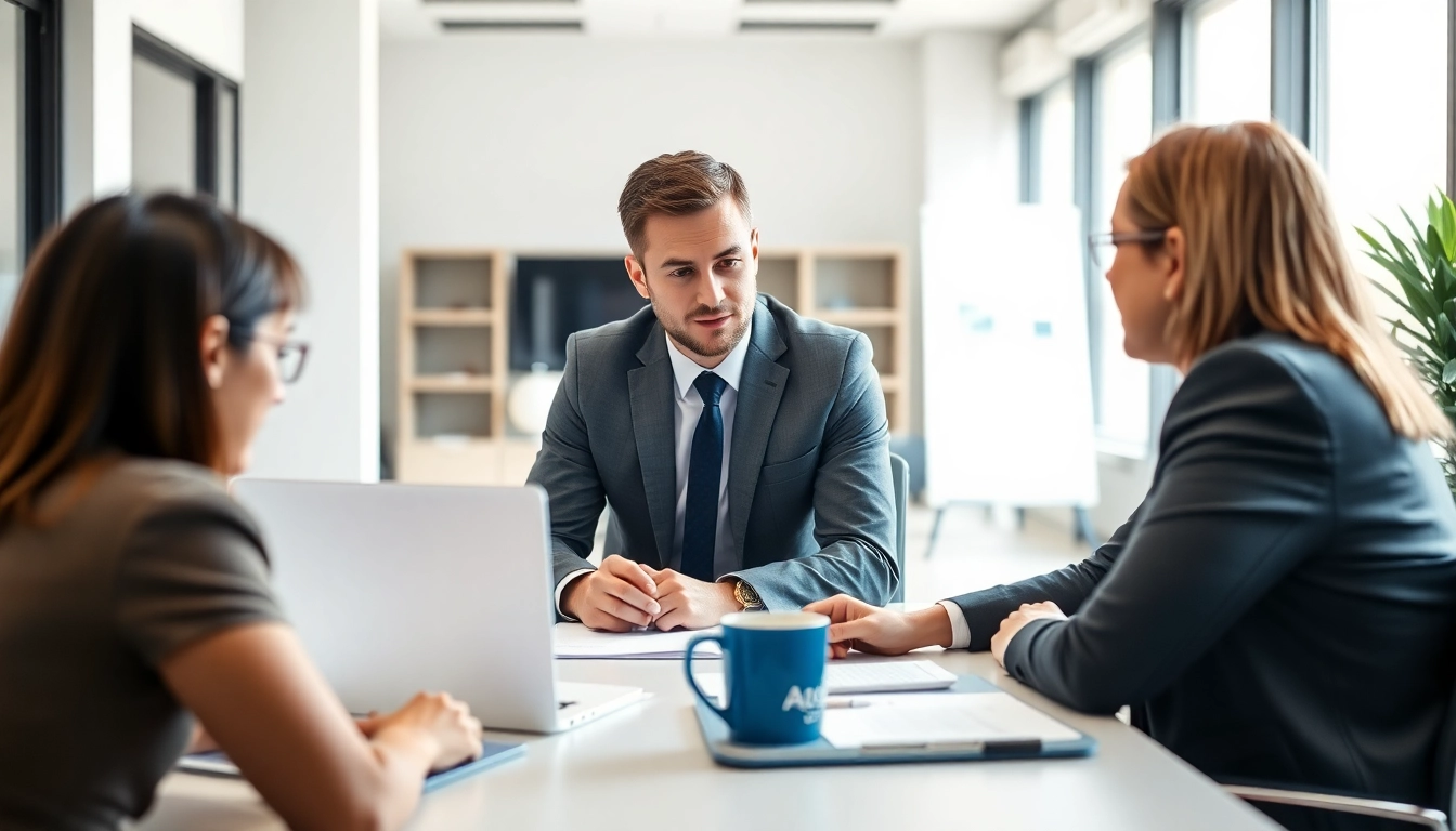 Headhunter IT in a professional consultation discussing recruitment strategies.