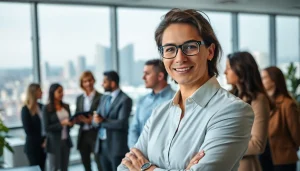Headhunter Schweiz berät talentierte Fachkräfte in einem modernen Büro.