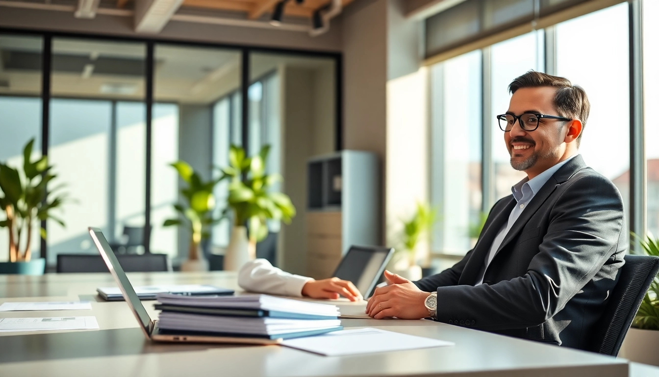 Headhunter Ingenieure berät kundenorientiert in einem modernen Büro.